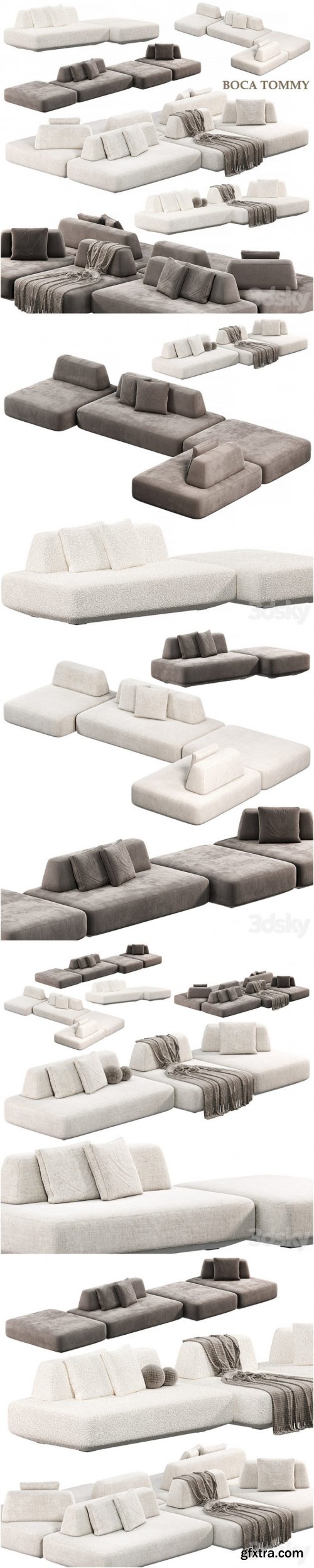 BOCA TOMMY, Modular sofa BOCA TOMMY