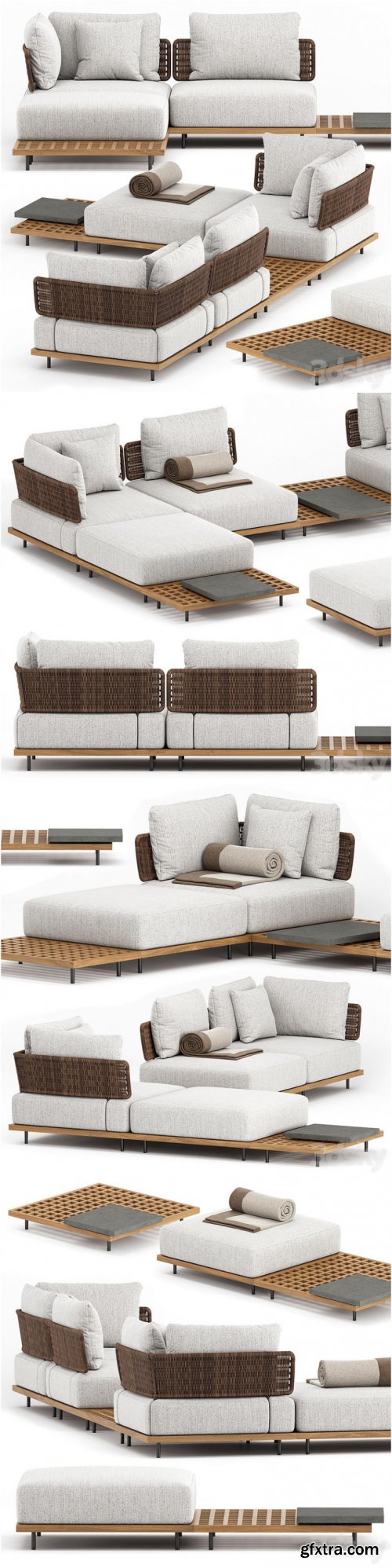 QUADRADO OUTDOOR SOFA by Minotti