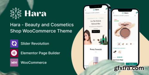 Themeforest - Hara - Beauty and Cosmetics Shop WooCommerce Theme 34971779 v1.1.11 - Nulled