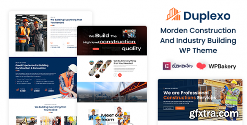 Themeforest - Duplexo – Construction Renovation WordPress Theme + RTL 25912075 v5.1 - Nulled