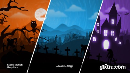 Haunted Halloween Scene Pack