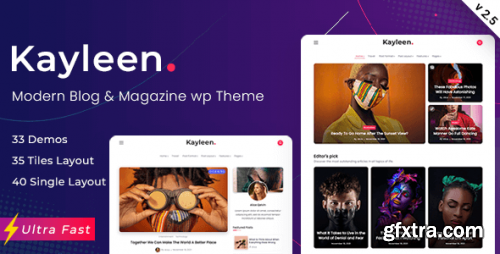 Themeforest - Kayleen | Blog &amp; Magazine WordPress Theme 35291078 v2.5 - Nulled