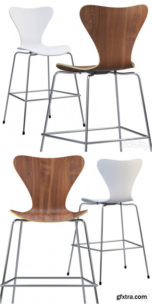 Fritz Hansen Series 7 counter stool 