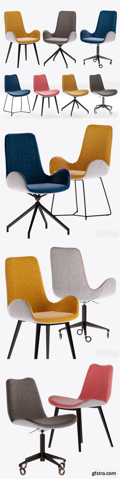 Midj – collections Dalia SM TS T Chair 