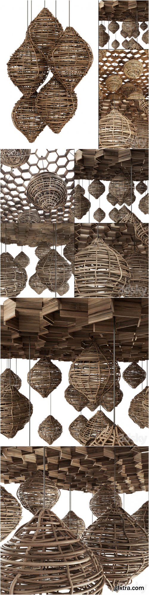 Branch Vespiary ceiling decor n1 Beehive ceiling with branches