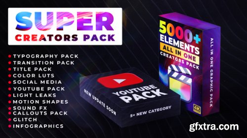 Videohive Super Creators Pack (5000+ Elements) 30929735 V1.5