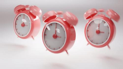 Videohive - 3D Alarm Clock Close-Up - 48068280 - 48068280