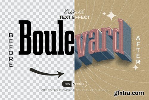 Vintage Text Effect Wave Style W2NUB4D