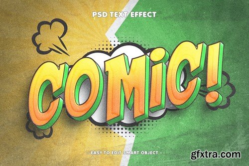 Comic Book Style 3D Text Effect HWLMKFV