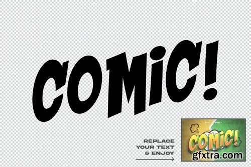 Comic Book Style 3D Text Effect HWLMKFV