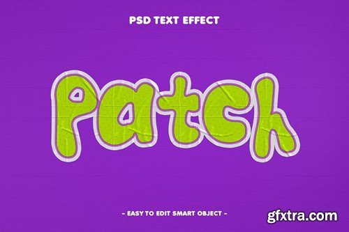 Patch Adhesive Glossy Sticker Text Effect 5V433S8