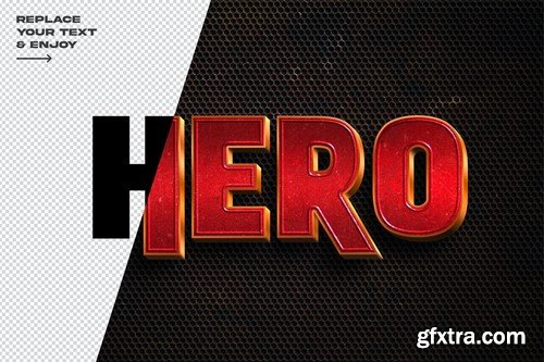 Hero Stylized 3D Text Effect 6W3QTLR