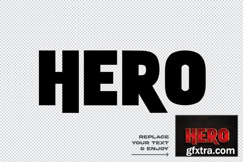 Hero Stylized 3D Text Effect 6W3QTLR