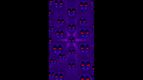 Videohive - Vertical video vampire halloween emoji loop animation background - 48070219 - 48070219