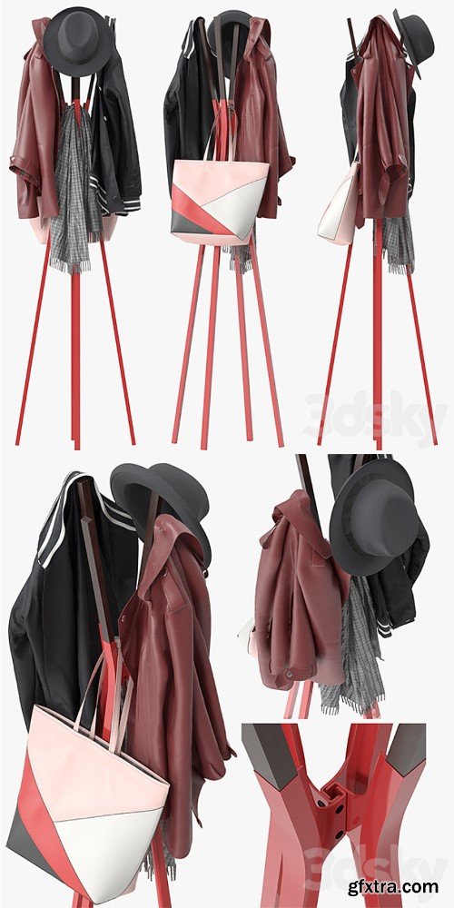 Splash coat rack