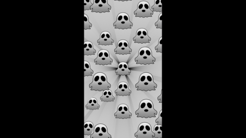 Videohive - Vertical video moving ghost symbols halloween loop animation - 48070221 - 48070221