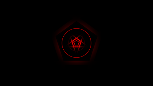 Videohive - Vertical video inverted pentagram symbol dark tunnel animation - 48070222 - 48070222