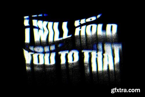 Grunge Displacement Text Effect YSXRWES