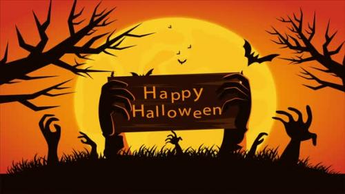 Videohive - Halloween Animated Background - 48070230 - 48070230