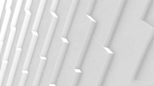 Videohive - Abstract White Geometric Shapes Background - 48075992 - 48075992