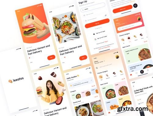 Lezatos - Food Delivery Apps Ui8.net