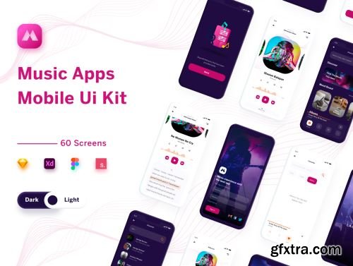 Lagunya - Music Apps Mobile Ui Kit Ui8.net