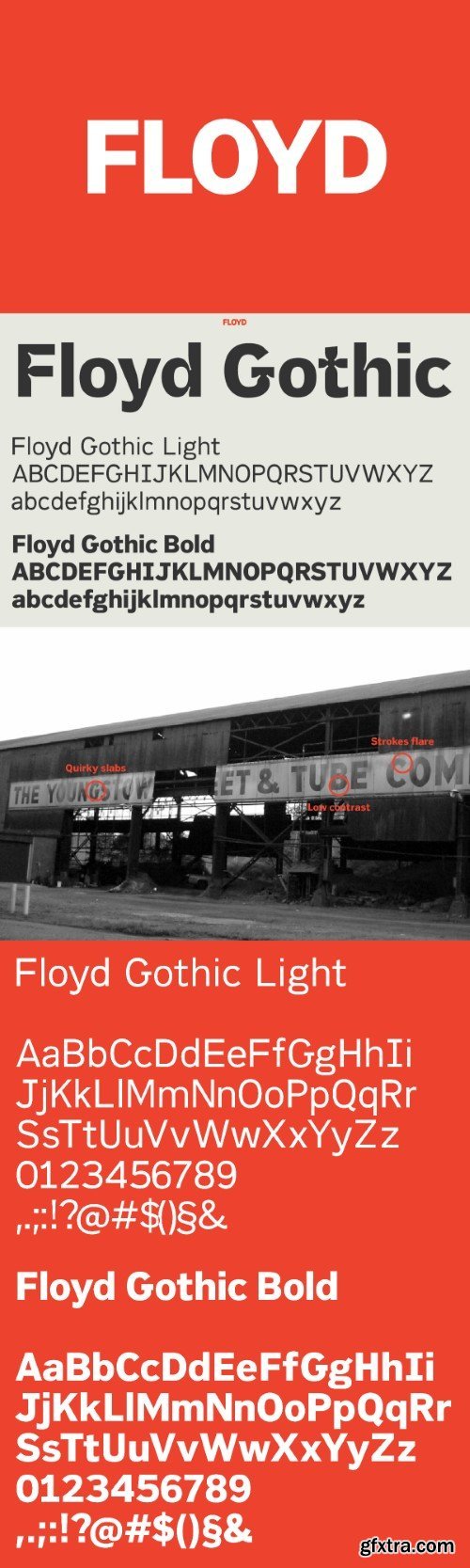 Floyd Gothic font