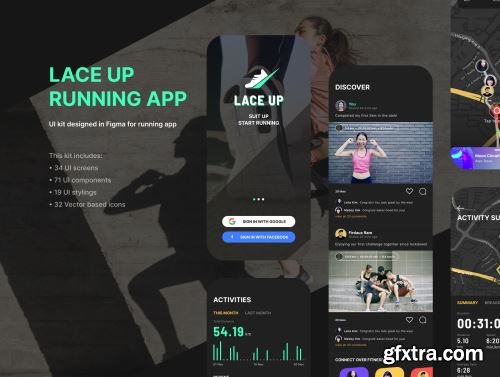 Lace Up Running App Ui8.net