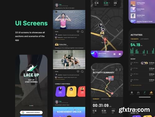 Lace Up Running App Ui8.net