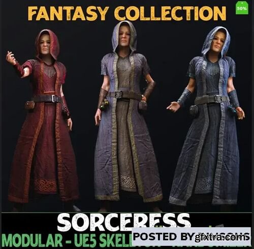 Modular Sorceress - Female Humans - Fantasy Collection v5.01