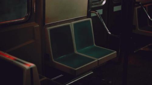Videohive - A Green Seat Next to a Window Inside a Subway Train - 48093921 - 48093921