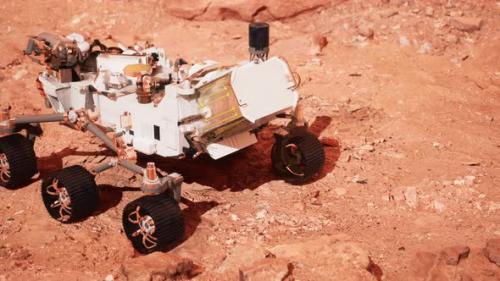 Videohive - Mars Rover Perseverance Exploring the Red Planet Elements Furnished By NASA - 48098358 - 48098358