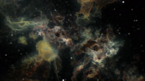 Videohive - A Stunning Nebula Filled with Black and Yellow Stars - 48098627 - 48098627