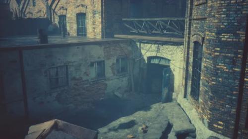 Videohive - Large Crumbling Abandoned Factory in Detroit - 48126962 - 48126962