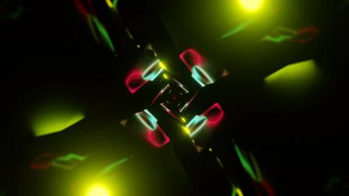 Videohive - Dynamic VJ Loop with Pulsating Neon Disco Strobe Lights - 48091927 - 48091927