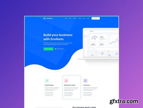 Envilonn – Saas, Software & App Landing Page Ui8.net