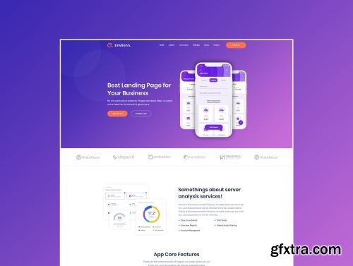 Envilonn – Saas, Software & App Landing Page Ui8.net