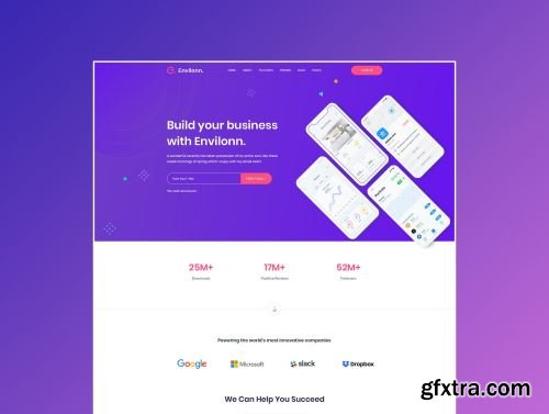 Envilonn – Saas, Software & App Landing Page Ui8.net