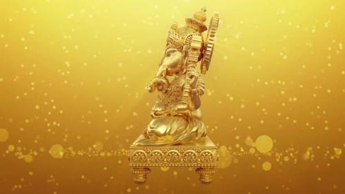 Videohive - Ganesh Gloden Rotate Loop - 48092797 - 48092797