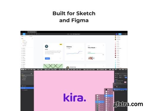 Kira - Mini Design System for Sketch and Figma Ui8.net