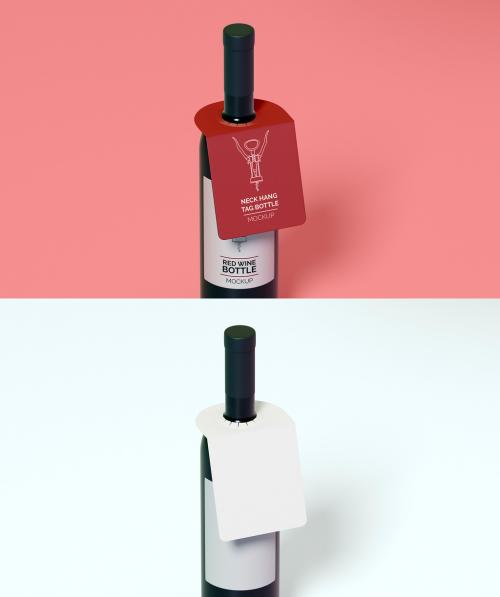 Bottle Neck Hang Tag Mockup 646301159