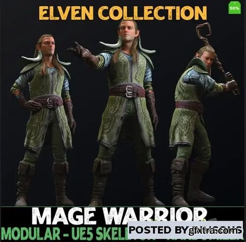 Mage - Male Elf - Fantasy Elves Collection v5.0