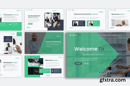 Creative Resume Keynote Template ZDTK84D