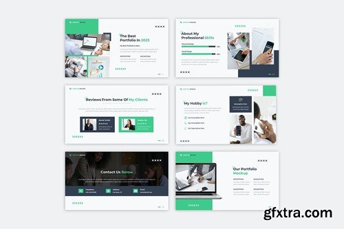 Creative Resume Keynote Template ZDTK84D