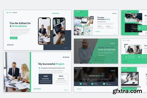 Creative Resume Keynote Template ZDTK84D