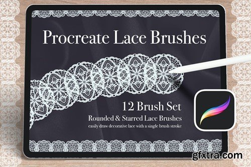 Procreate Lace Brush Set Vol 1 RM2R66L