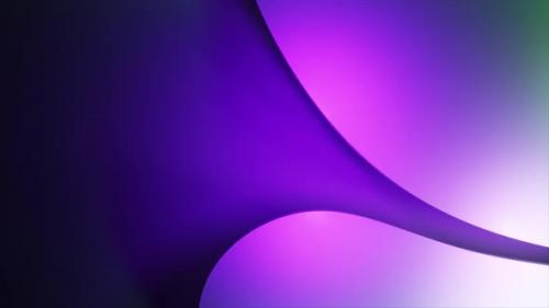 Videohive - Neon Green Purple Color Runs Between Metal Plates Flow Rainbow Light 3D Animation of a Seamless Loop - 48099283 - 48099283