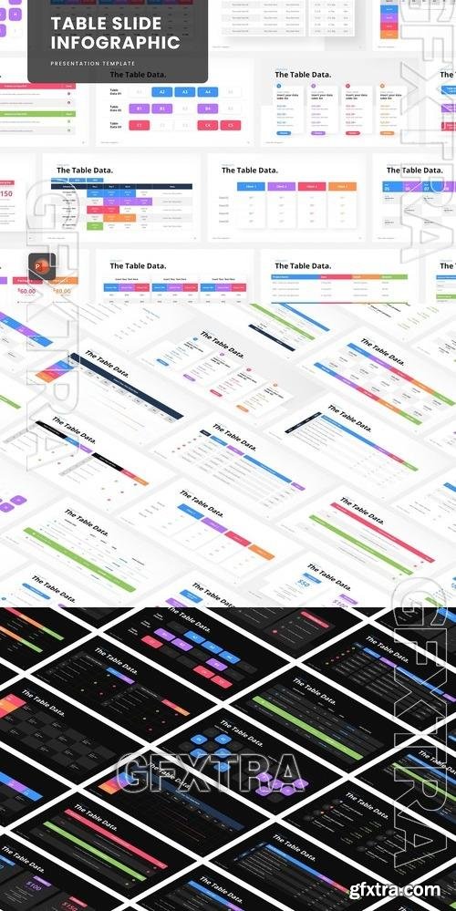 Table Slide PowerPoint Template XT752H4