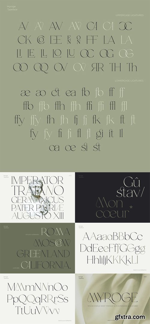 MYROGE - Elegant Fragile Serif Font