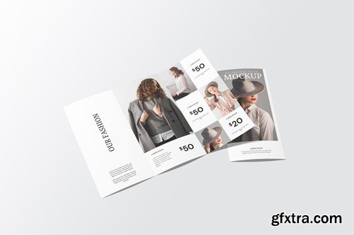 Portrait DL Trifold Flyer Mockup C8M8DE9